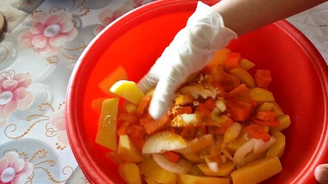 Ауызашарға керемет ас.Барлығын турап сала саласыз.Курица с овощами. смотреть онлайн