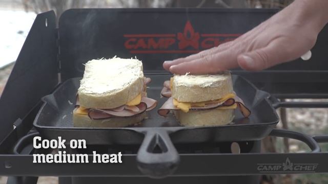 Grilled Ham & Cheese Sandwich Recipe | Camp Chef смотреть онлайн