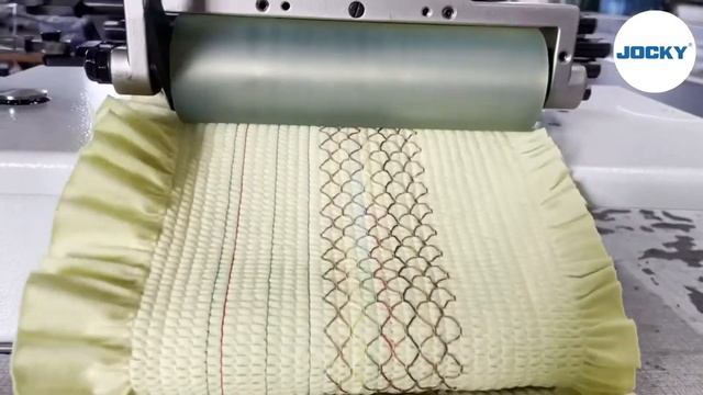 JK008-33048P/VSQ/VSM 33 needles bottom elastic shirring smocking machine смотреть онлайн