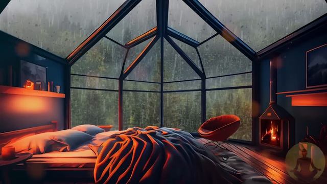 Rain Sounds for Sleeping 24 Hours - Sound of Rain and Thunder For Relaxing or Reading смотреть онлайн