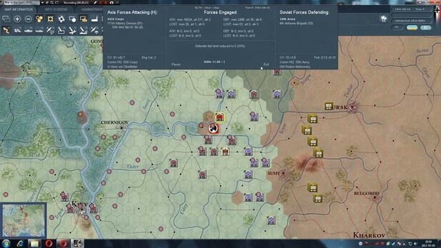 War in the East Tutorial German Campaign Ep. 31 AGC, AGS, End of Turn 9 смотреть онлайн