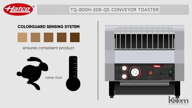 Hatco TQ-800 800 Slices / HR Conveyor Toaster смотреть онлайн