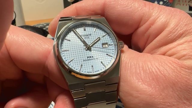 Unboxing: Tissot PRX Glacier dial!!! #iceblue смотреть онлайн