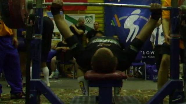 Radosław Grzechnik 2nd attempt Bench Press 197,5kg смотреть онлайн
