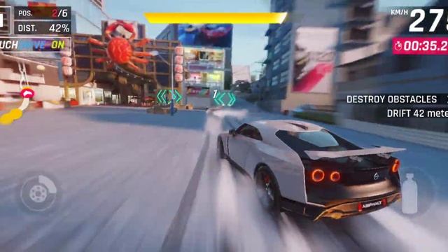 Need for speed asphalt Race with Nissan GTR 50 Japan golden week #nfs #gaming смотреть онлайн