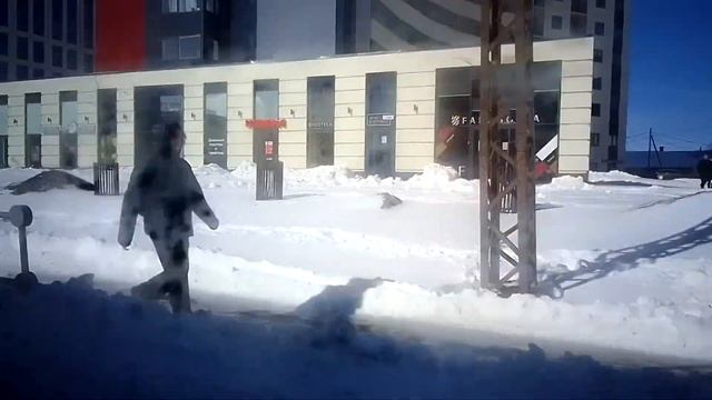 ВМЗ-52981. (505). Красивый номер. Летим по снежным колдобинам. Петрозаводск. Работа подвески. смотреть онлайн