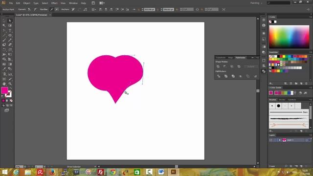 วาดรูปหัวใจง่าย ๆ สไตล์ - Draw Vector Heart Artwork: Adobe Illustrator Tutorial смотреть онлайн