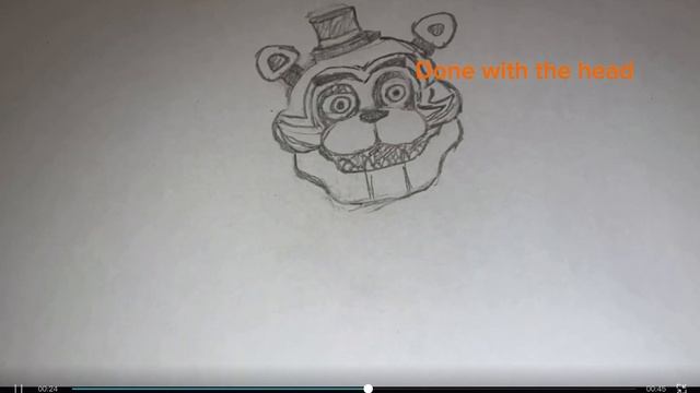 Drawing glam rock Freddy from fnaf смотреть онлайн