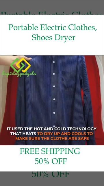 Portable Electric Clothes and Shoes Dryer #elctricdryer #appliances смотреть онлайн