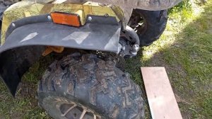 установка расширителей арок на квадроцикл.