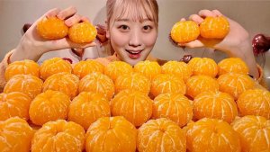 ASMR Mandarin Orange【Mukbang/ Eating Sounds】