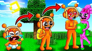 ЭВОЛЮЦИЯ ОРЕН СПРУНКИ В МАЙНКРАФТ 4 И 5 ФАЗА СПРАНКИ ПЧОЛА SPRUNKI INCREDIBOX MINECRAFT