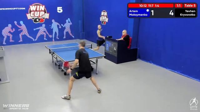 14:30 Artem Maksymenko 2-3 Yevhen Kryvorotko South 4 WIN CUP 22.10.2022 WINCUP | TABLE TENNIS смотреть онлайн