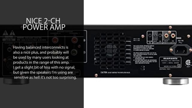 Marantz MM7025 Stereo Power Amplifier | 2-Channel Both Single-Ended RCA and Balanced XLR Inputs смотреть онлайн