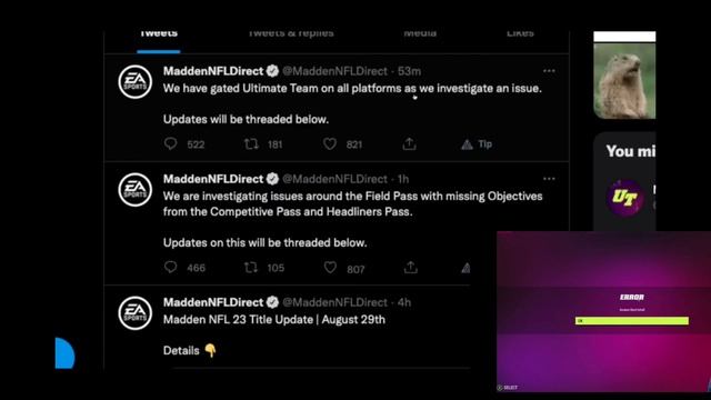 MADDEN 23 ULTIMATE TEAM DOWN ? IS MADDEN DOWN ? HOW LONG ? #madden23 смотреть онлайн
