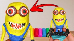 Лепка Страшного Миньона ЗЛАЯ форма | Minions.exe | Лепим фигурки из пластилина с Пластилинка