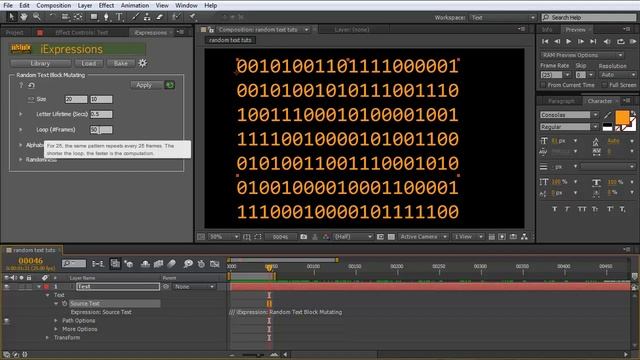 After Effects Tutorial: How to create Random Text in After Effects with iExpressions смотреть онлайн
