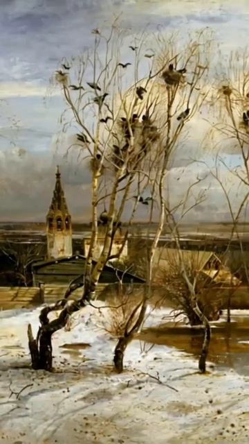То, что видел и слышал Алексей Саврасов, когда писал картину "Грачи прилетели" весной 1871 г. смотреть онлайн