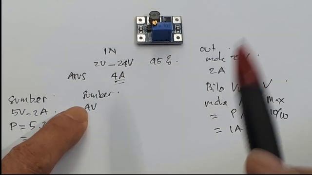 Power Supply Adjustable 2-28V 2A ┃step Up SX1308 ┃penaik Tegangan