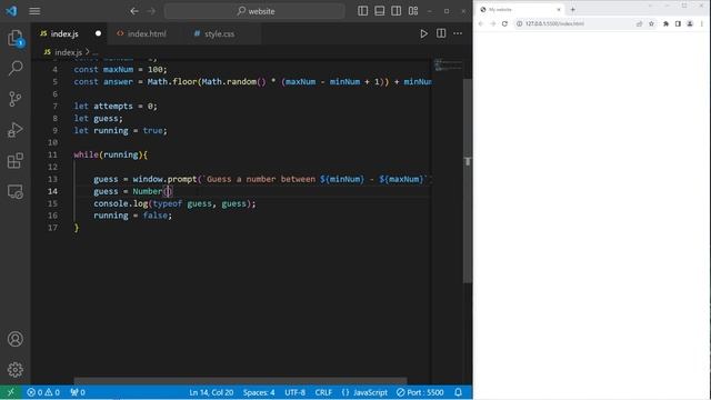 ИГРА В УГАДЫВАНИЕ ЧИСЕЛ НА JavaScript // JavaScript NUMBER GUESSING GAME _21 смотреть онлайн