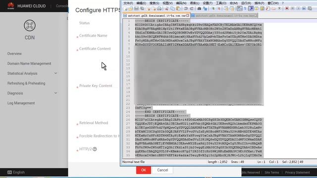 HUAWEI CLOUD Content Delivery Network (CDN): HTTPS Settings смотреть онлайн