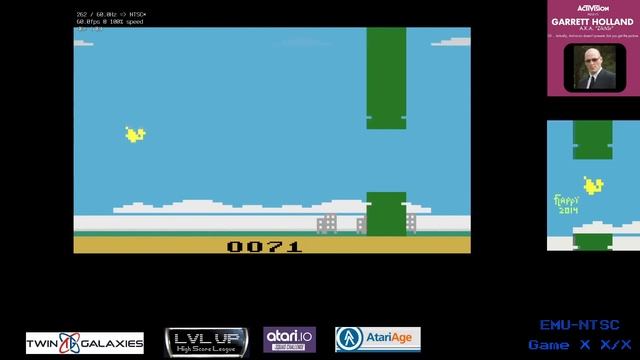 Atari 2600 EMU - Flappy - Game X X/X - 193 смотреть онлайн