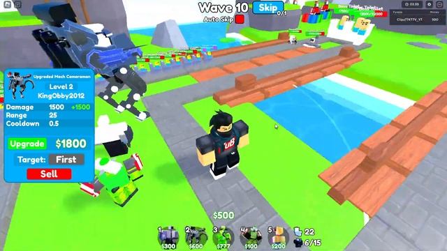 Playing toilet tower defense and testing !NEW! UPGRADED MECH CAMERA MAN смотреть онлайн