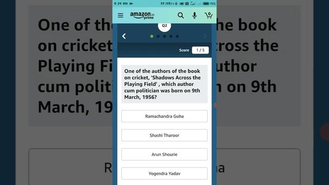 Amazon March Quiz Answers Today | Win 15000 Amazon Pay Balance | 2 March 2021 | смотреть онлайн