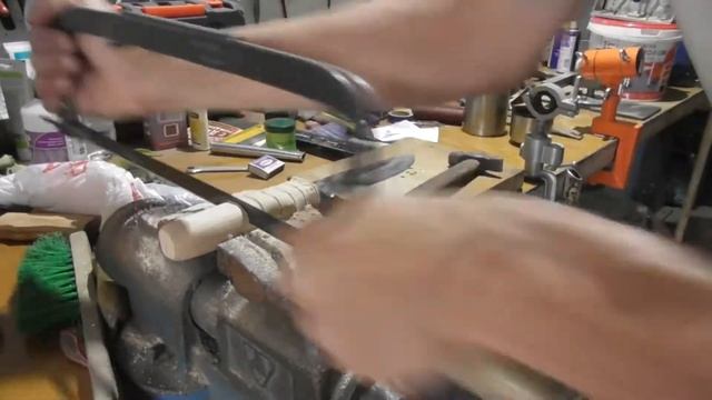 6 Изготовление ножа Проверка крепости всадного могтажа ручки ножа смотреть онлайн