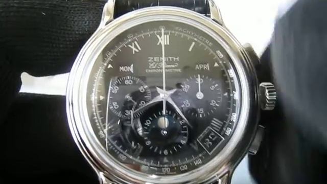 ZENITH EL PRIMERO CHRONOMASTER T Moonphase Chronograph Watch 01.0240.410. Function Testing