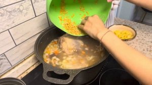 Гороховый суп с говядиной. Самый вкусный бульон