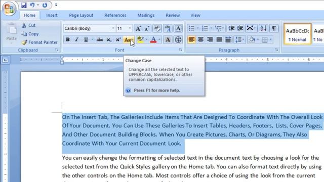How To Use Change Case, Text Highlighter & Font color In MS-Word In Telugu || Key Institute Vizag | смотреть онлайн