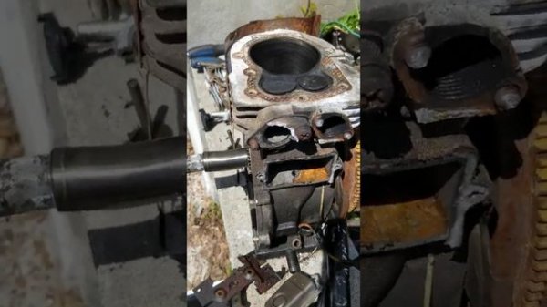 Tecumseh 8HP Snow King with fuel in oil engine tear down (part 11)