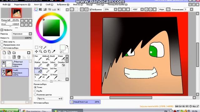 Туториал по Paint Tool SAI от Vinixiusa#2. смотреть онлайн