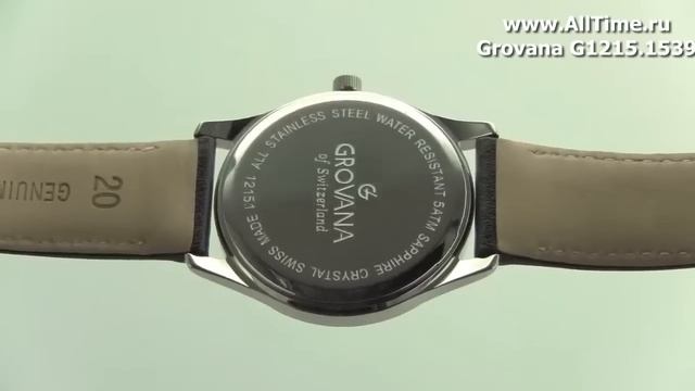 Мужские наручные швейцарские часы Grovana G1215.1539 смотреть онлайн