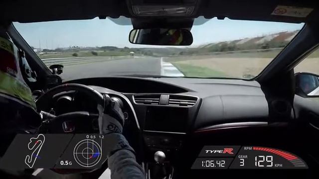 Honda Civic Type R sets new benchmark time at Estoril with WTCC safety car driver | AutoMotoTV смотреть онлайн