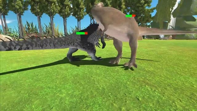 Dinosaur Tournament Random: JPREX VS TREX VS Omega 09 VS ALLOSAURUS In ARBS