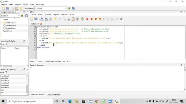GNU Octave: Utilizando o Script - Parte 2 смотреть онлайн