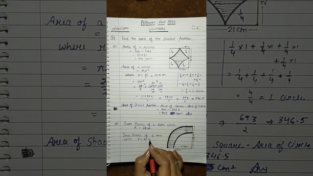 29/December/2020, Class-7, Chapter-15 (Perimeter And Area), Ex-15.3 [(Q-7 (a), (b), (c)] смотреть онлайн