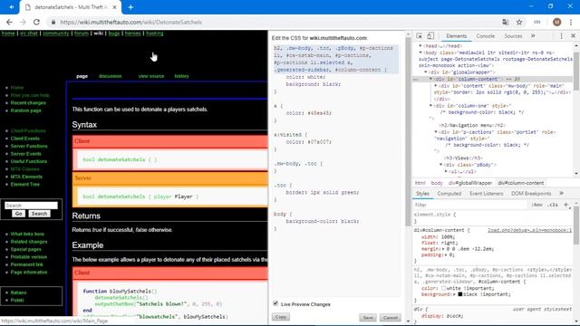Делаем ночную тему для mta wiki из CSS и палок смотреть онлайн