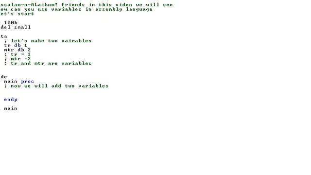 How to use Variables in Assembly Language - TR Panel смотреть онлайн