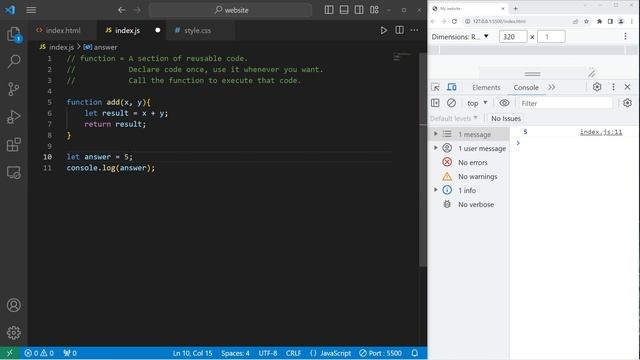 Функции в Java Script // JavaScript FUNCTIONS смотреть онлайн