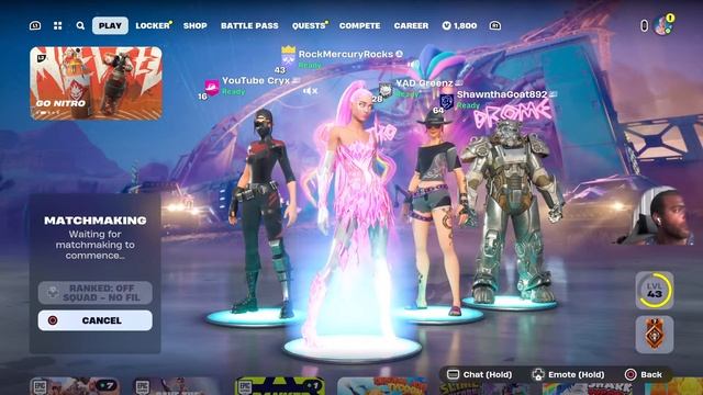 Fortnite with rock Mercury смотреть онлайн