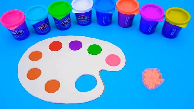 Кисть и краски из пластилина смотреть онлайн