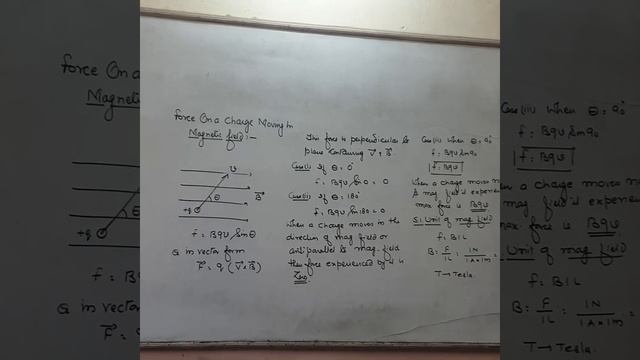 Force on Charge Moving in Magnetic Field смотреть онлайн