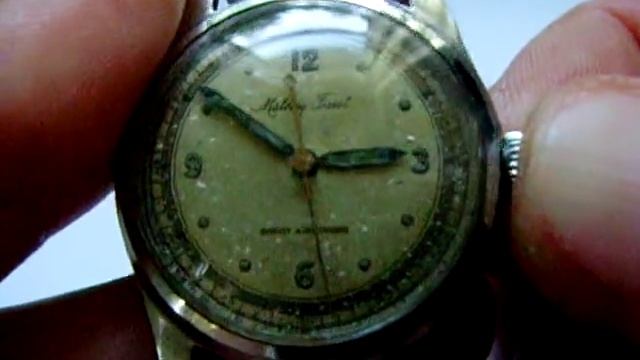 Vintage rare Mathey-Tissot manual wind watch смотреть онлайн
