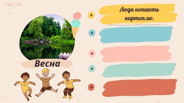 ОЗНАКИ ВЕСНИ дидактична гра ДОЛОНІ смотреть онлайн