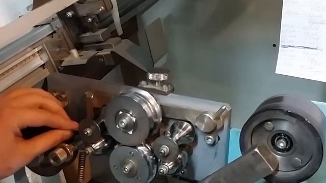 Установка Al ленты на станок