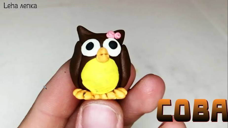 Как слепить Сову из пластилина | Лепим Сову| Leha лепка смотреть онлайн