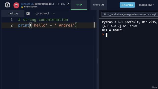 030 String Concatenation смотреть онлайн
